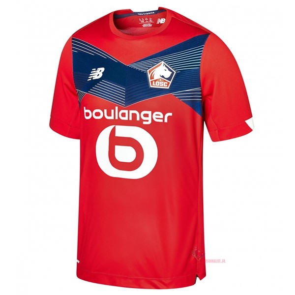 Maillot Om Pas Cher New Balance Domicile Maillot Lille 2020 2021 Rouge