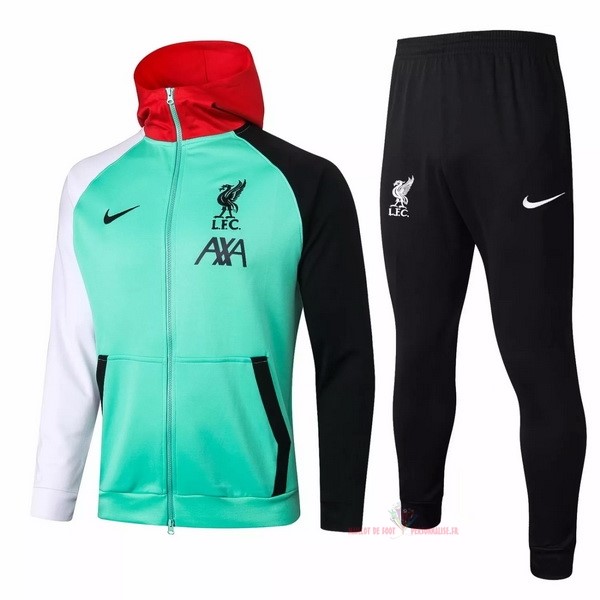 Maillot Om Pas Cher Nike Sweat Shirt Capuche Liverpool 2020 2021 Vert Noir