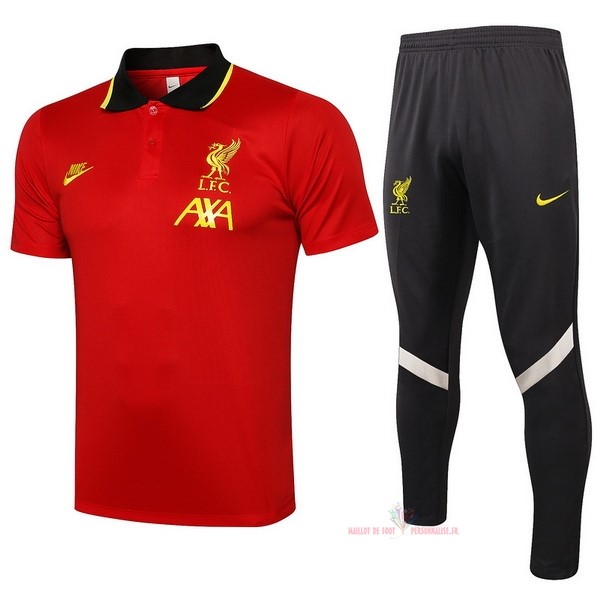 Maillot Om Pas Cher Nike Ensemble Complet Polo Liverpool 2021 2022 Rouge Noir