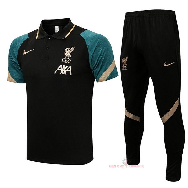 Maillot Om Pas Cher Nike Ensemble Complet Polo Liverpool 2021 2022 Vert Noir