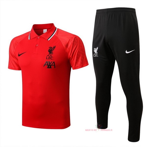 Maillot Om Pas Cher Nike Ensemble Complet Polo Liverpool 2022 2023 Rouge I Noir