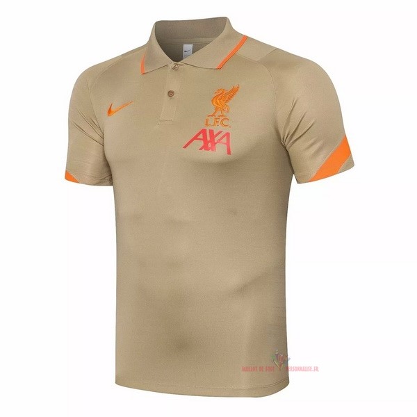 Maillot Om Pas Cher Nike Polo Liverpool 2021 2022 Jaune