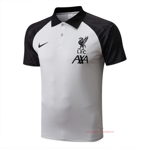 Maillot Om Pas Cher Nike Polo Liverpool 2022 2023 Blanc Noir