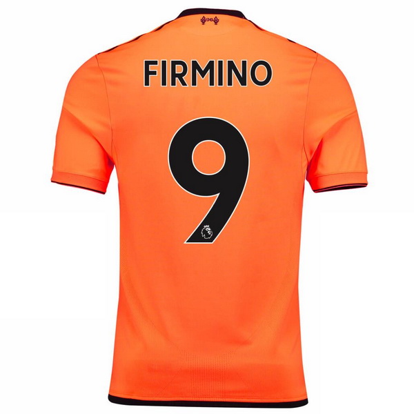 Maillot Om Pas Cher New Balance NO.9 Firmino Third Maillots Liverpool 2017 2018 Orange