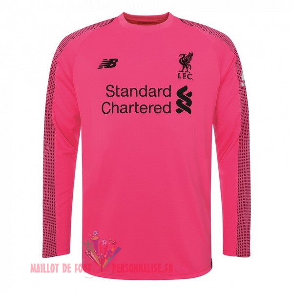 Maillot Om Pas Cher New Balance Third Manches Longues Gardien Liverpool 2018-2019 Rose