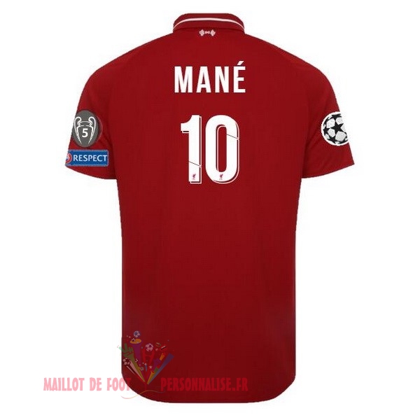 Maillot Om Pas Cher New Balance NO.10 Mane Domicile Maillots Liverpool 18-19 Rouge