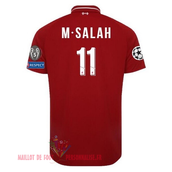 Maillot Om Pas Cher New Balance NO.11 M.Salah Domicile Maillots Liverpool 18-19 Rouge