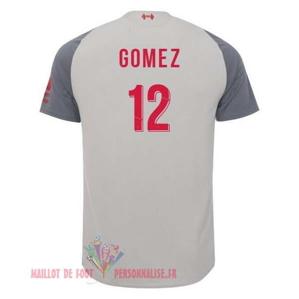 Maillot Om Pas Cher New Balance NO.12 Gomez Third Maillots Liverpool 18-19 Blanc