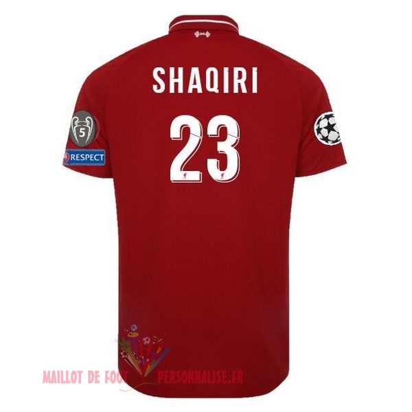 Maillot Om Pas Cher New Balance NO.23 Shaqiri Domicile Maillots Liverpool 18-19 Rouge