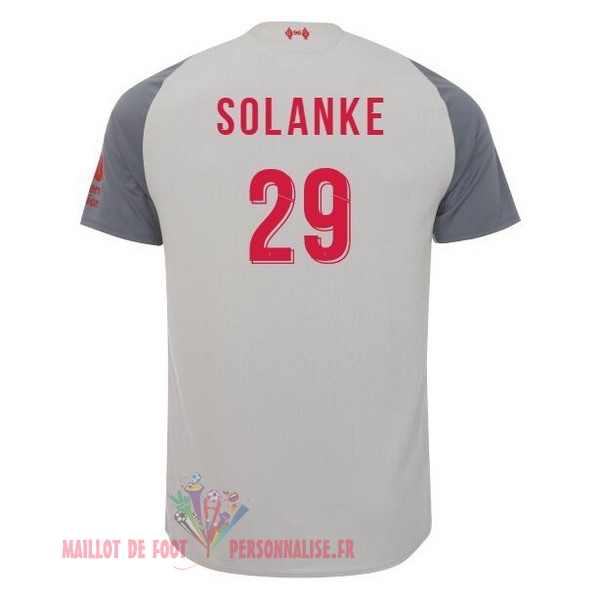 Maillot Om Pas Cher New Balance NO.29 Solanke Third Maillots Liverpool 18-19 Blanc