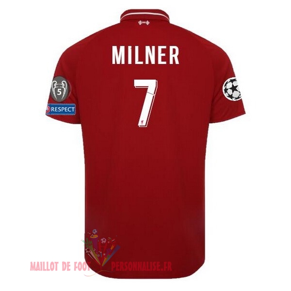 Maillot Om Pas Cher New Balance NO.7 Milner Domicile Maillots Liverpool 18-19 Rouge
