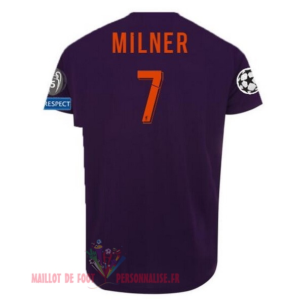 Maillot Om Pas Cher New Balance NO.7 Milner Exterieur Maillots Liverpool 18-19 Purpura