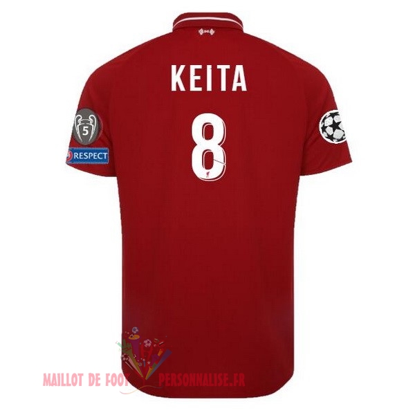 Maillot Om Pas Cher New Balance NO.8 Keita Domicile Maillots Liverpool 18-19 Rouge