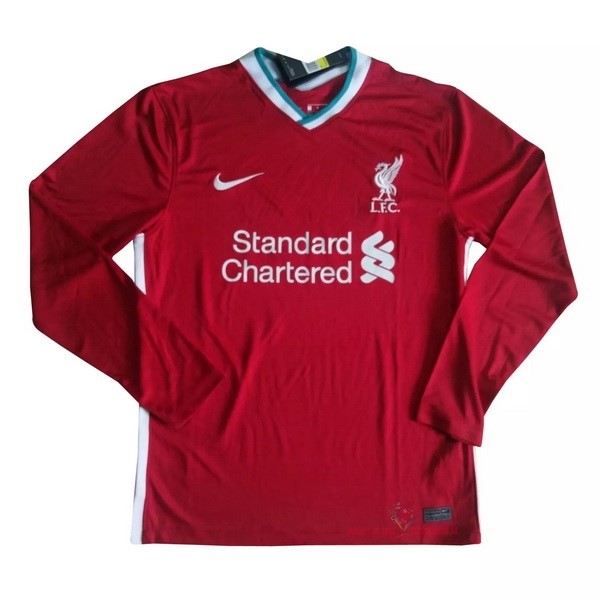 Maillot Om Pas Cher Nike Domicile Manches Longues Liverpool 2020 2021 Rouge