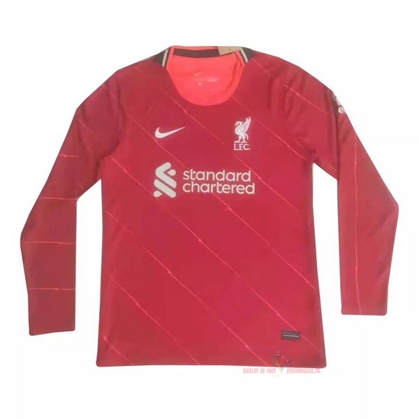 Maillot Om Pas Cher Nike Domicile Manches Longues Liverpool 2021 2022 Rouge