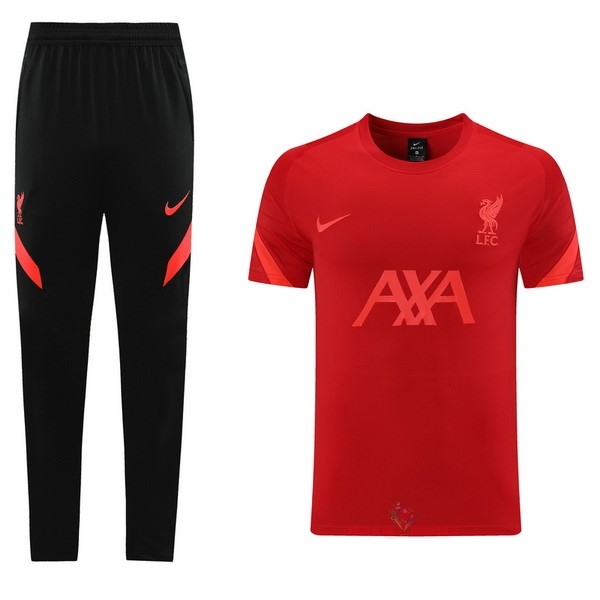 Maillot Om Pas Cher Nike Entrainement Ensemble Complet Liverpool 2021 2022 Rouge Noir