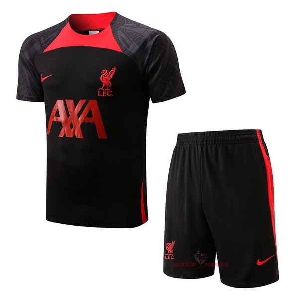 Maillot Om Pas Cher Nike Entrainement Ensemble Complet Liverpool 2022 2023 Noir II Rouge
