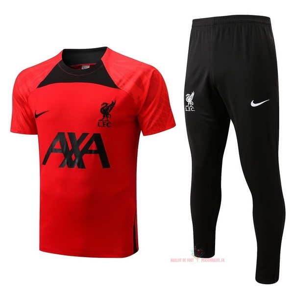 Maillot Om Pas Cher Nike Entrainement Ensemble Complet Liverpool 2022 2023 Noir Rouge