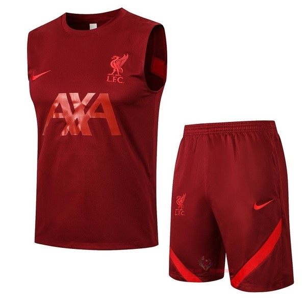 Maillot Om Pas Cher Nike Entrainement Sin Mangas Ensemble Complet Liverpool 2021 2022 Rouge