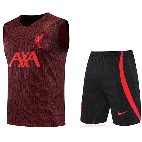 Maillot Om Pas Cher Nike Entrainement Sin Mangas Ensemble Complet Liverpool 2022 2023 Rouge Marine