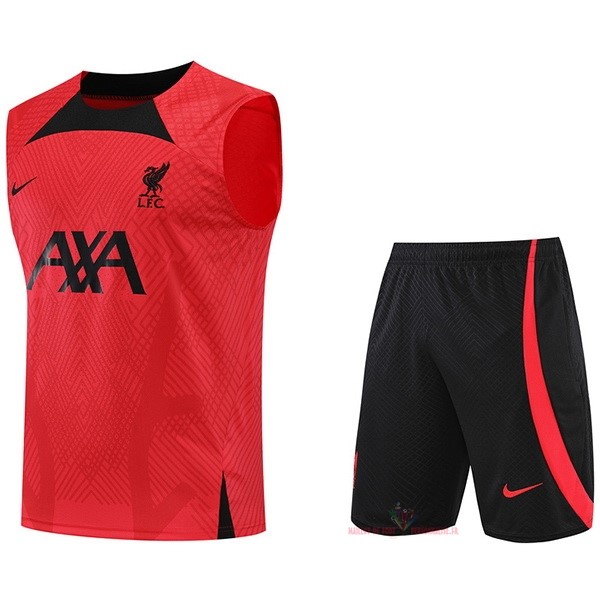 Maillot Om Pas Cher Nike Entrainement Sin Mangas Ensemble Complet Liverpool 2022 2023 Rouge Noir