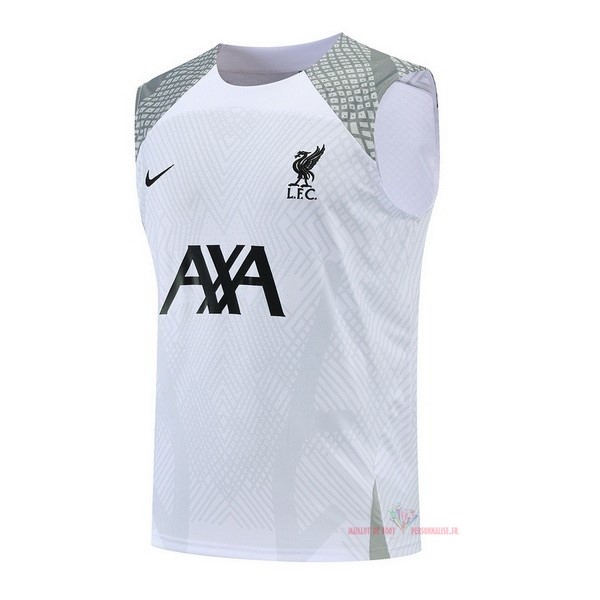 Maillot Om Pas Cher Nike Entrainement Sin Mangas Liverpool 2022 2023 Blanc Gris