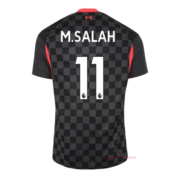 Maillot Om Pas Cher Nike NO.11 M.Salah Third Maillot Liverpool 2020 2021 Noir