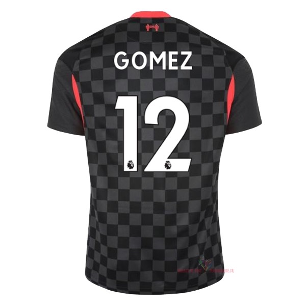 Maillot Om Pas Cher Nike NO.12 Gomez Third Maillot Liverpool 2020 2021 Noir