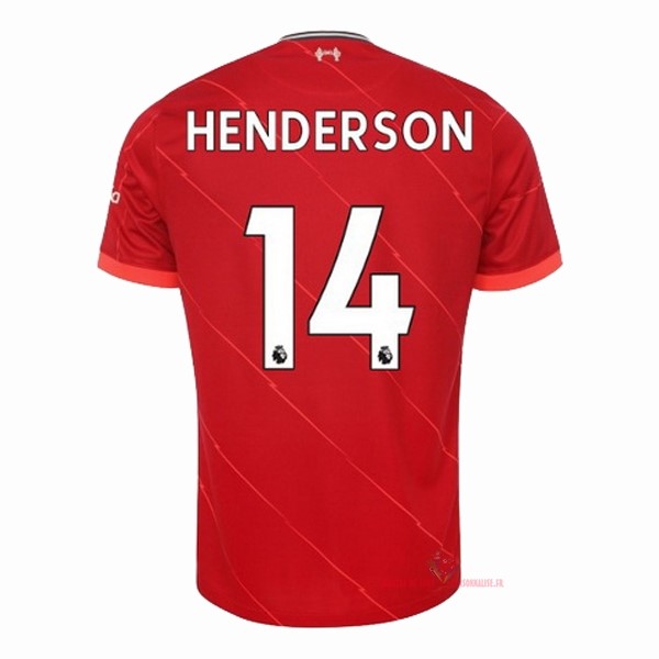 Maillot Om Pas Cher Nike NO.14 Henderson Domicile Maillot Liverpool 2021 2022 Rouge