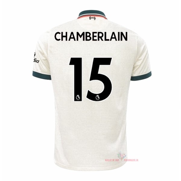 Maillot Om Pas Cher Nike NO.15 Chamberlain Exterieur Maillot Liverpool 2021 2022 Blanc