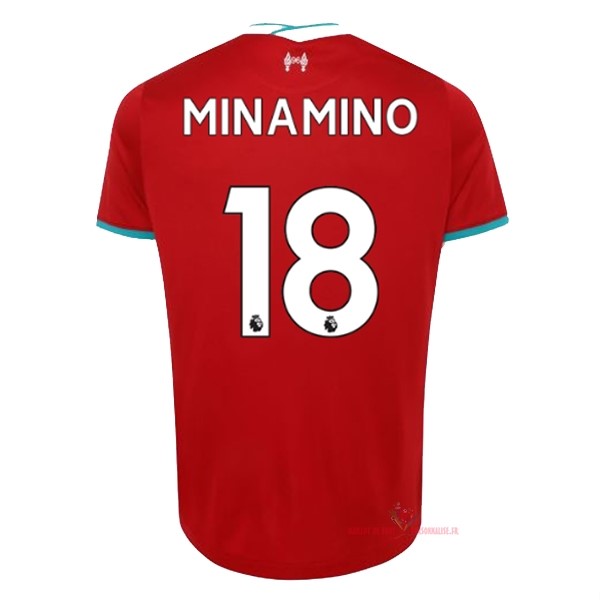 Maillot Om Pas Cher Nike NO.18 Minamino Domicile Maillot Liverpool 2020 2021 Rouge