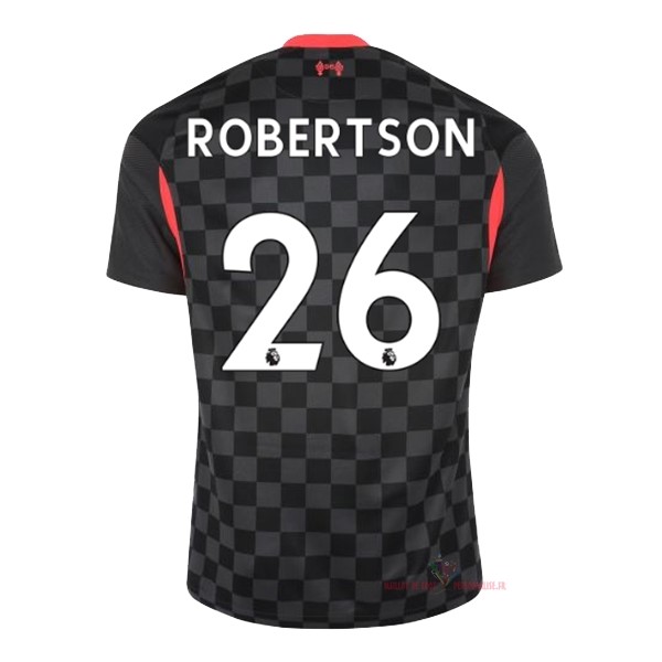 Maillot Om Pas Cher Nike NO.26 Robertson Third Maillot Liverpool 2020 2021 Noir