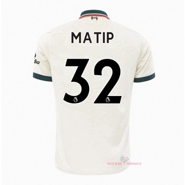 Maillot Om Pas Cher Nike NO.32 Matip Exterieur Maillot Liverpool 2021 2022 Blanc
