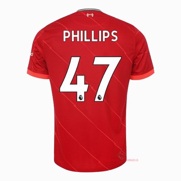Maillot Om Pas Cher Nike NO.47 Phillips Domicile Maillot Liverpool 2021 2022 Rouge