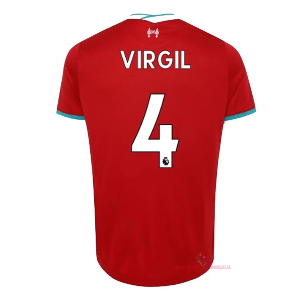 Maillot Om Pas Cher Nike NO.4 Virgil Domicile Maillot Liverpool 2020 2021 Rouge