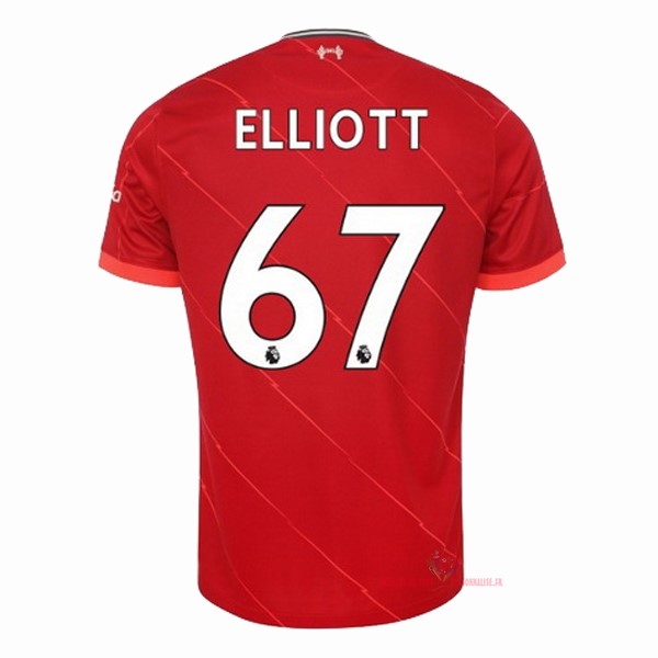 Maillot Om Pas Cher Nike NO.67 Elliott Domicile Maillot Liverpool 2021 2022 Rouge