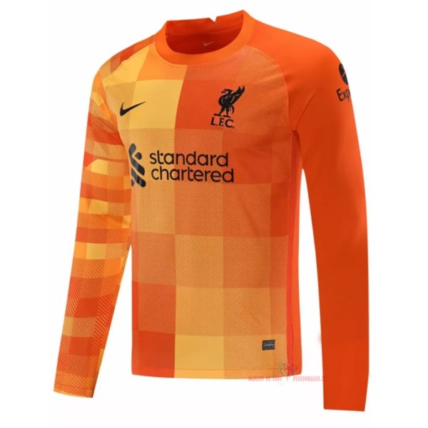 Maillot Om Pas Cher Nike Third Manches Longues Gardien Liverpool 2021 2022 Orange