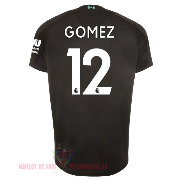 Maillot Om Pas Cher New Balance NO.12 Gomez Third Maillot Liverpool 2019 2020 Noir