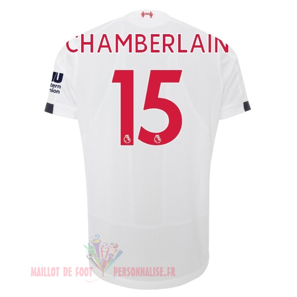 Maillot Om Pas Cher New Balance NO.15 Chamberlain Exterieur Maillot Liverpool 2019 2020 Blanc