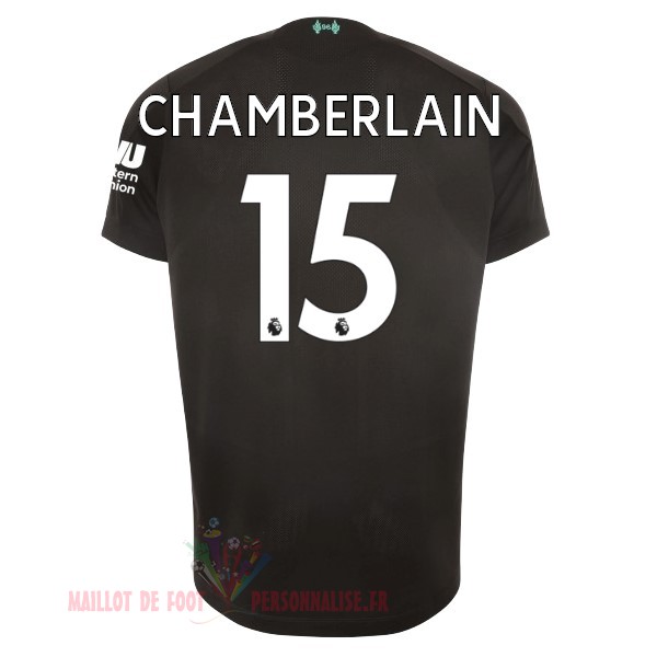 Maillot Om Pas Cher New Balance NO.15 Chamberlain Third Maillot Liverpool 2019 2020 Noir