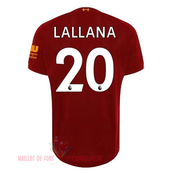 Maillot Om Pas Cher New Balance NO.20 Lallana Domicile Maillot Liverpool 2019 2020 Rouge