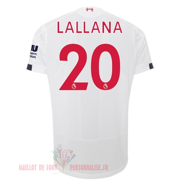 Maillot Om Pas Cher New Balance NO.20 Lallana Exterieur Maillot Liverpool 2019 2020 Blanc