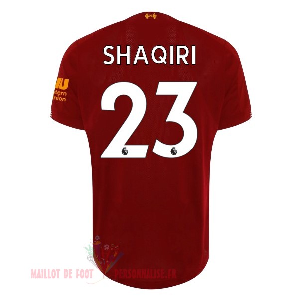 Maillot Om Pas Cher New Balance NO.23 Shaqiri Domicile Maillot Liverpool 2019 2020 Rouge
