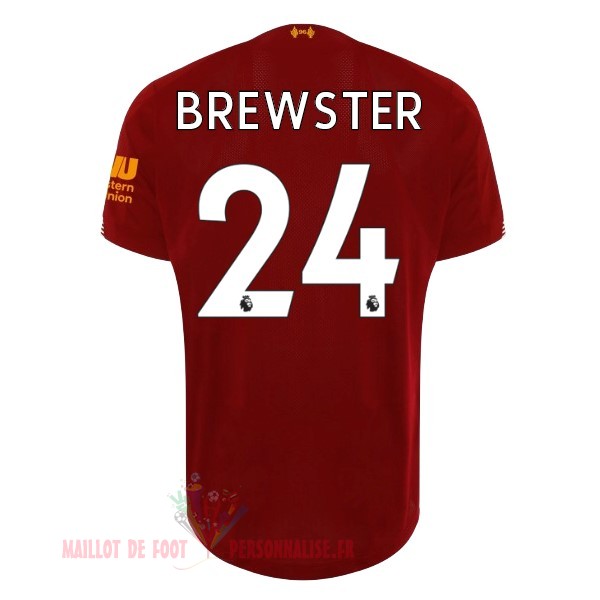 Maillot Om Pas Cher New Balance NO.24 Brewster Domicile Maillot Liverpool 2019 2020 Rouge