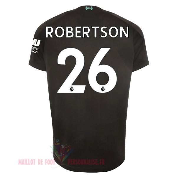 Maillot Om Pas Cher New Balance NO.26 Robertson Third Maillot Liverpool 2019 2020 Noir