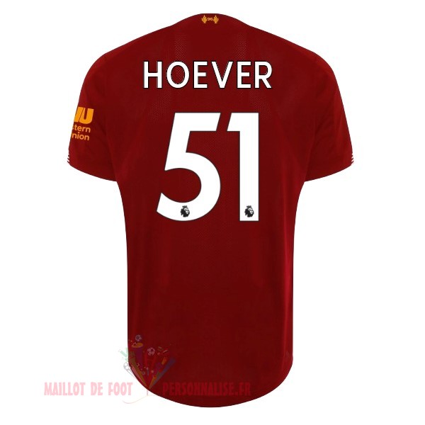 Maillot Om Pas Cher New Balance NO.51 Hoever Domicile Maillot Liverpool 2019 2020 Rouge