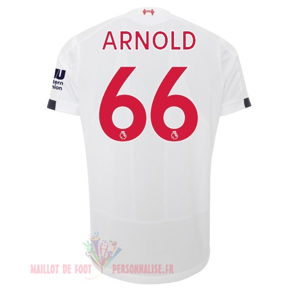 Maillot Om Pas Cher New Balance NO.66 Arnold Exterieur Maillot Liverpool 2019 2020 Blanc