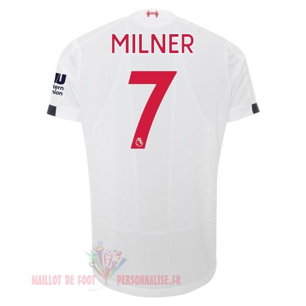 Maillot Om Pas Cher New Balance NO.7 Milner Exterieur Maillot Liverpool 2019 2020 Blanc