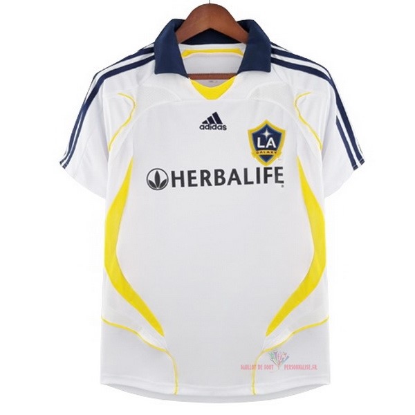 Maillot Om Pas Cher adidas Domicile Maillot Los Angeles Galaxy Rétro 2007 Blanc