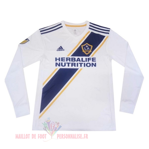 Maillot Om Pas Cher adidas Domicile Manches Longues Los Angeles Galaxy 2019 2020 Blanc